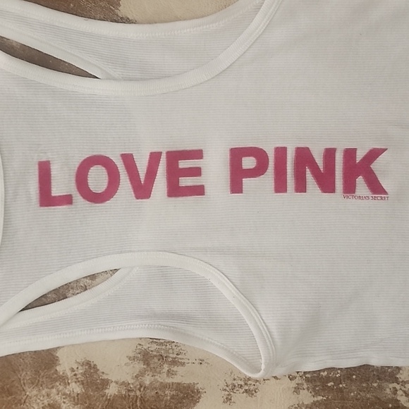 Y2K VS Pink Logo Racerback Tank. Size: S - Picture 7 of 7